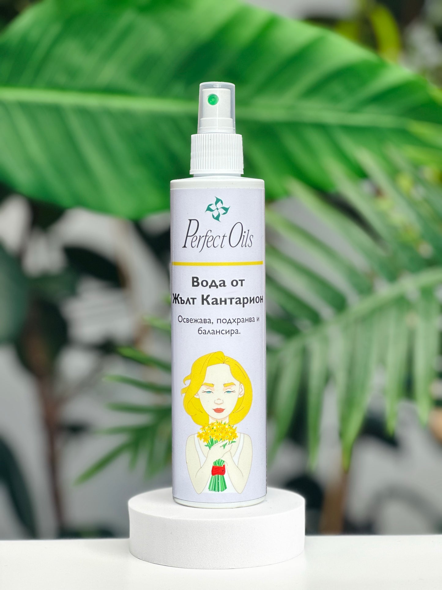 Вода от Жълт Кантарион 250 мл – грижа за чувствителна кожа и раздразнен след боядисване скалп