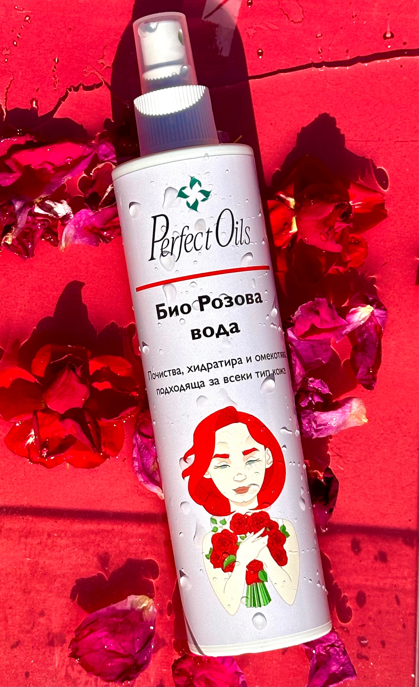 Organic rose water – gentle care in more quantity PerfectOils