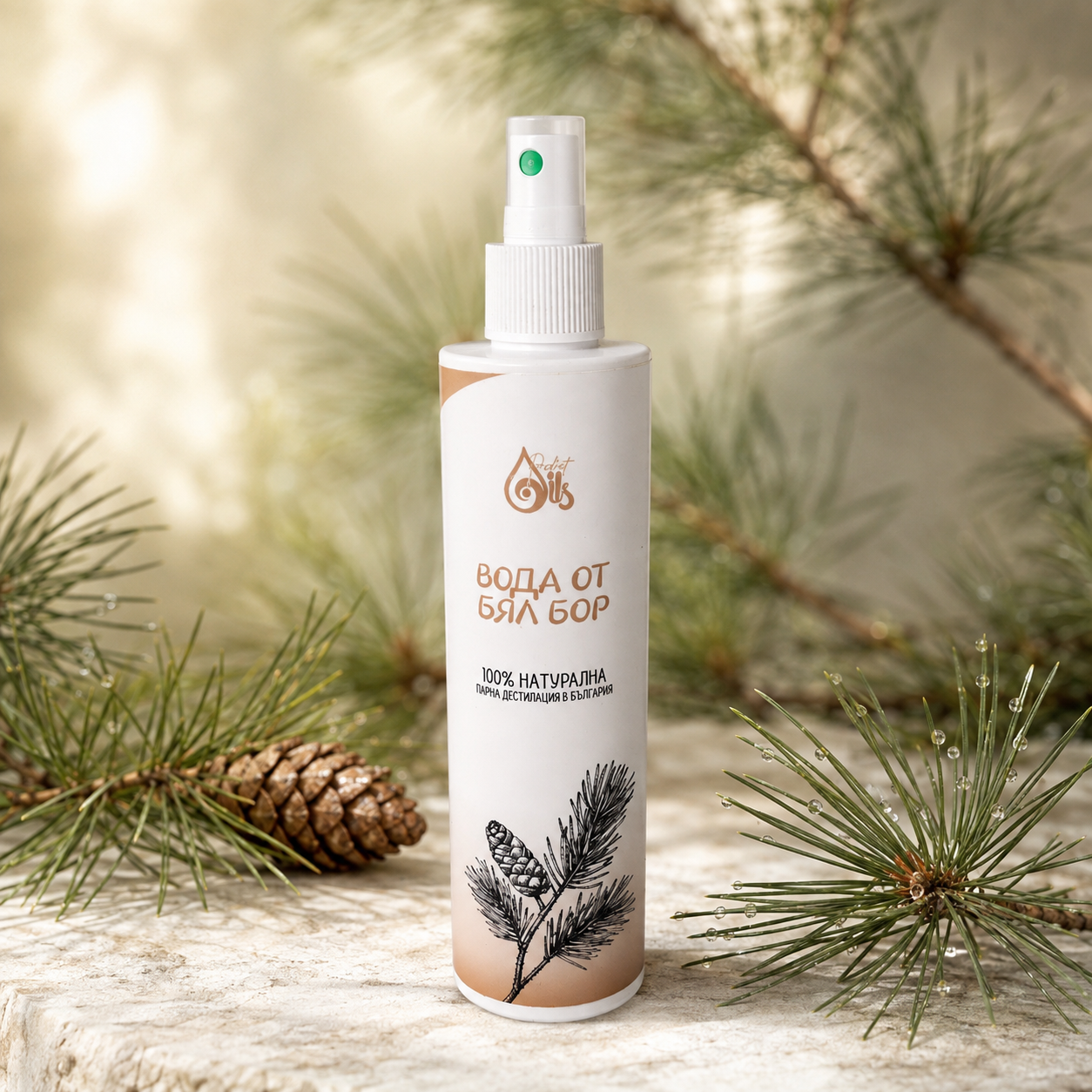 White Pine Water 250 ml – refreshing care for feet and body after a busy day