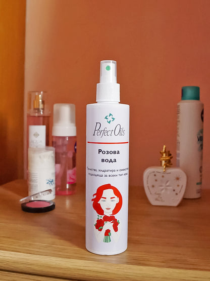 Розова вода – Натурална грижа за цялото тяло 250 мл -  PerfectOils