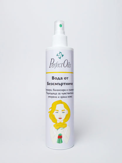 Вода от Безсмъртниче 250 мл – регенерираща грижа за чувствителна и зряла кожа