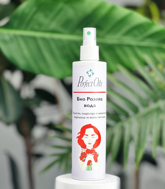 Organic rose water – gentle care in more quantity PerfectOils